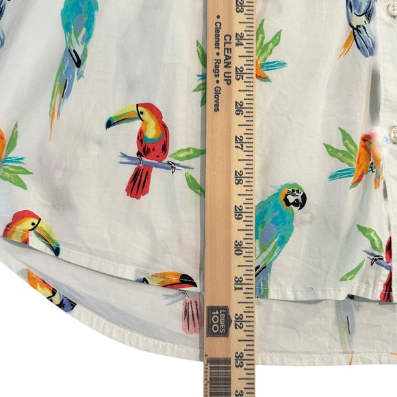 Chubbies XXL Dude Where's Macaw Bird Tropical Short Sleeve Button Down Shirt - Picture 10 of 13